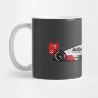 Ayrton Senna's McLaren Honda MP4/5 Illustration Mug